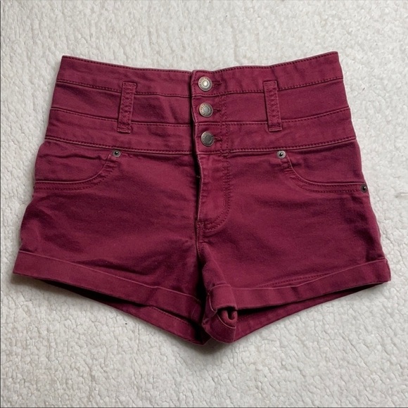 Mossimo Supply Co Burgundy shorts High Waist
Size 9 - Picture 1 of 6
